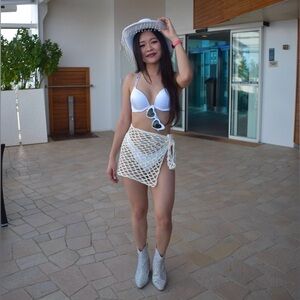 Bridal Crochet Skirt sarong